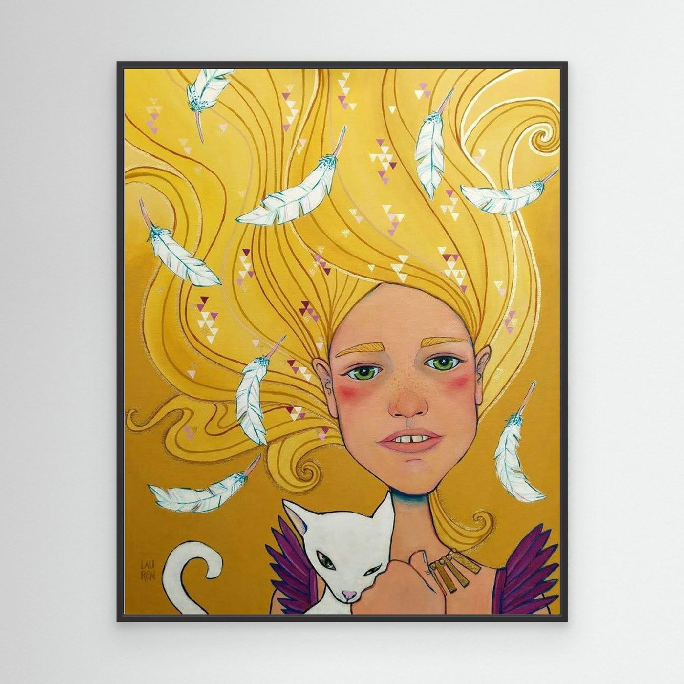 Non-ordinary Being: HILDA, Weaver of High Winds (Canvas Art Print)