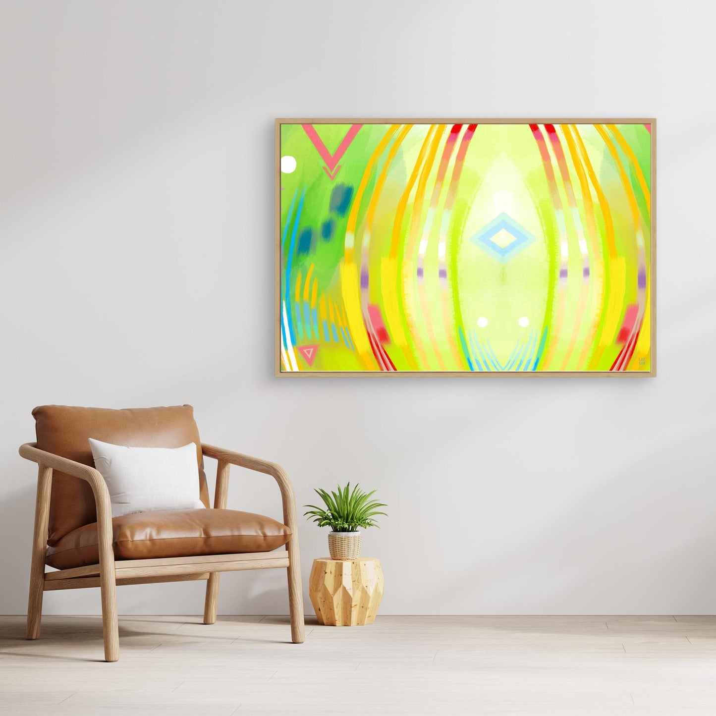 Connection ~ 90x60cm, Oak Frame