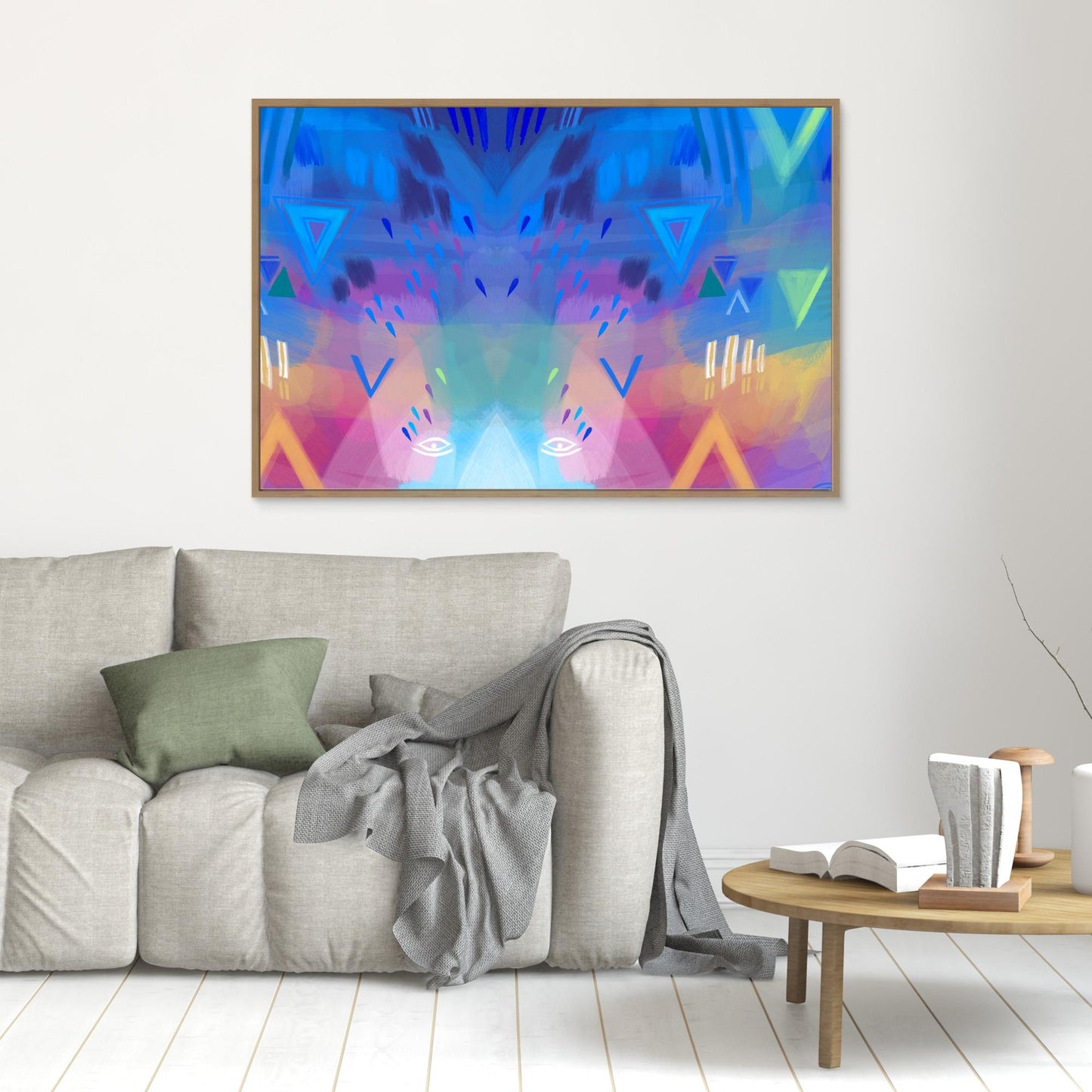 Melancholy ~ 90x60cm, Oak Frame