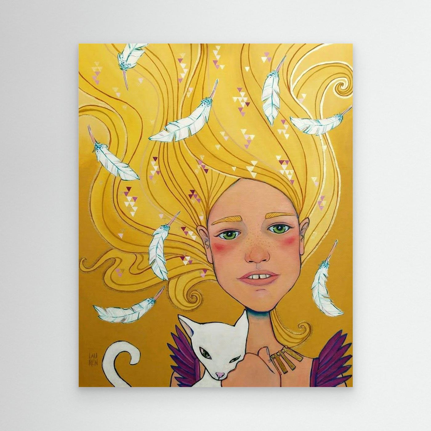 Non-ordinary Being: HILDA, Weaver of High Winds (Canvas Art Print)