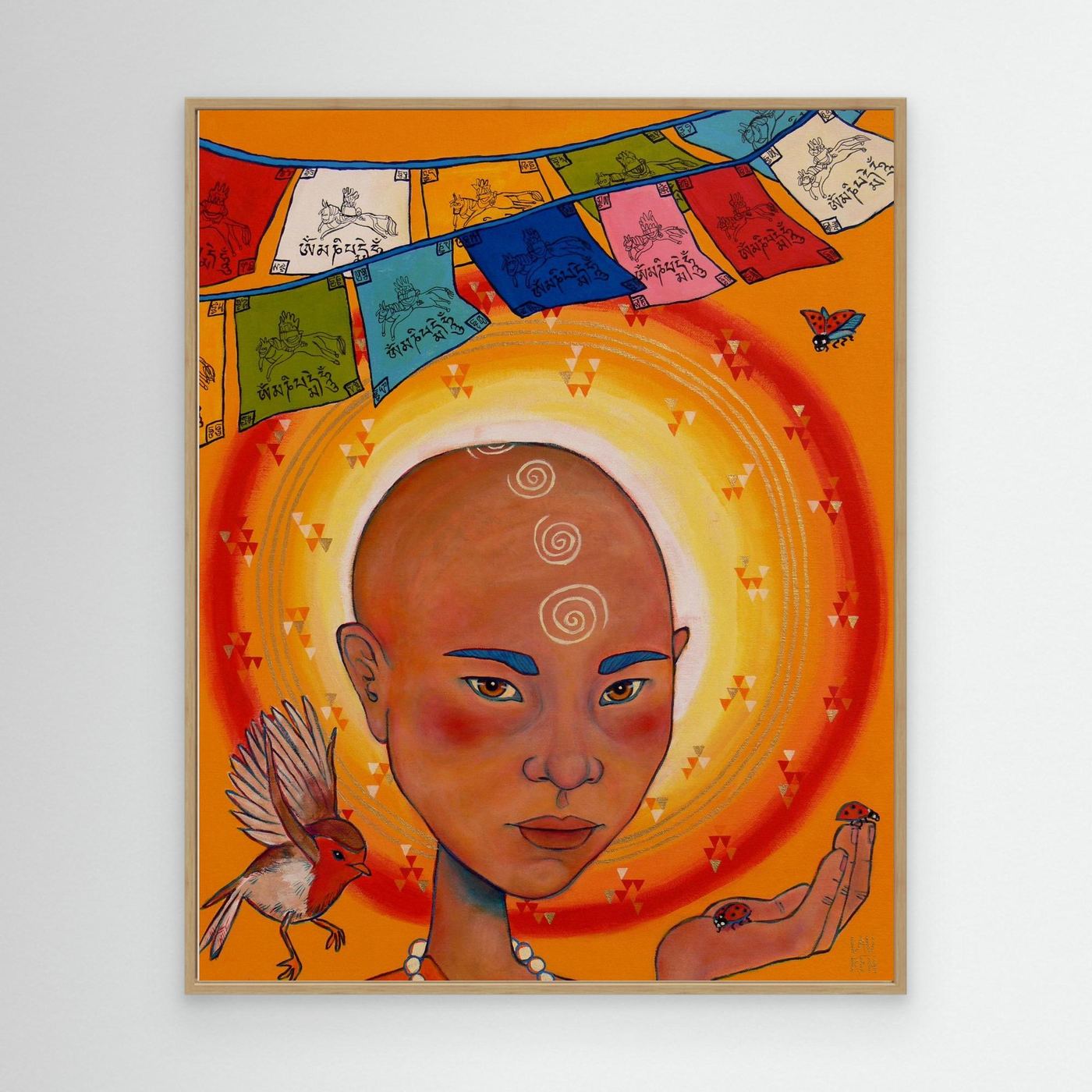 Non-ordinary Being: YESHE the Sun Whisperer (Canvas Art Print)