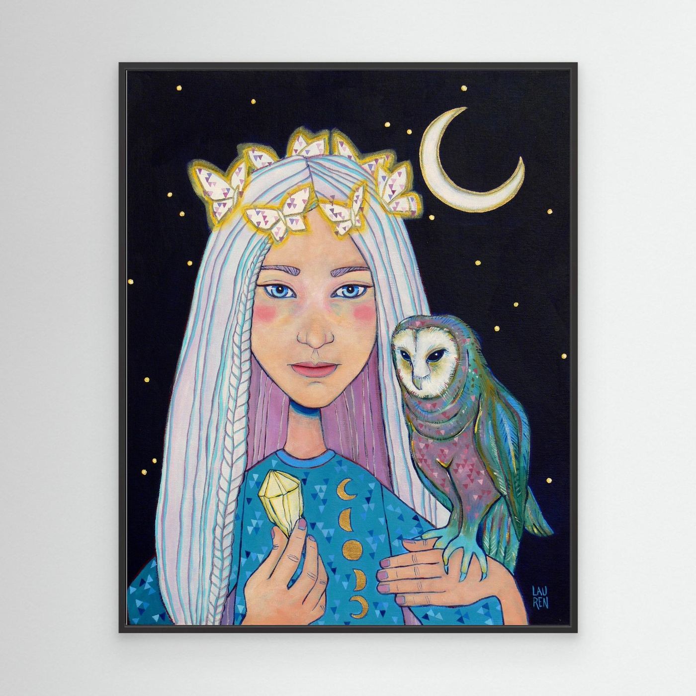 Non-ordinary Being: Selene the Intuitive (Canvas Art Print)