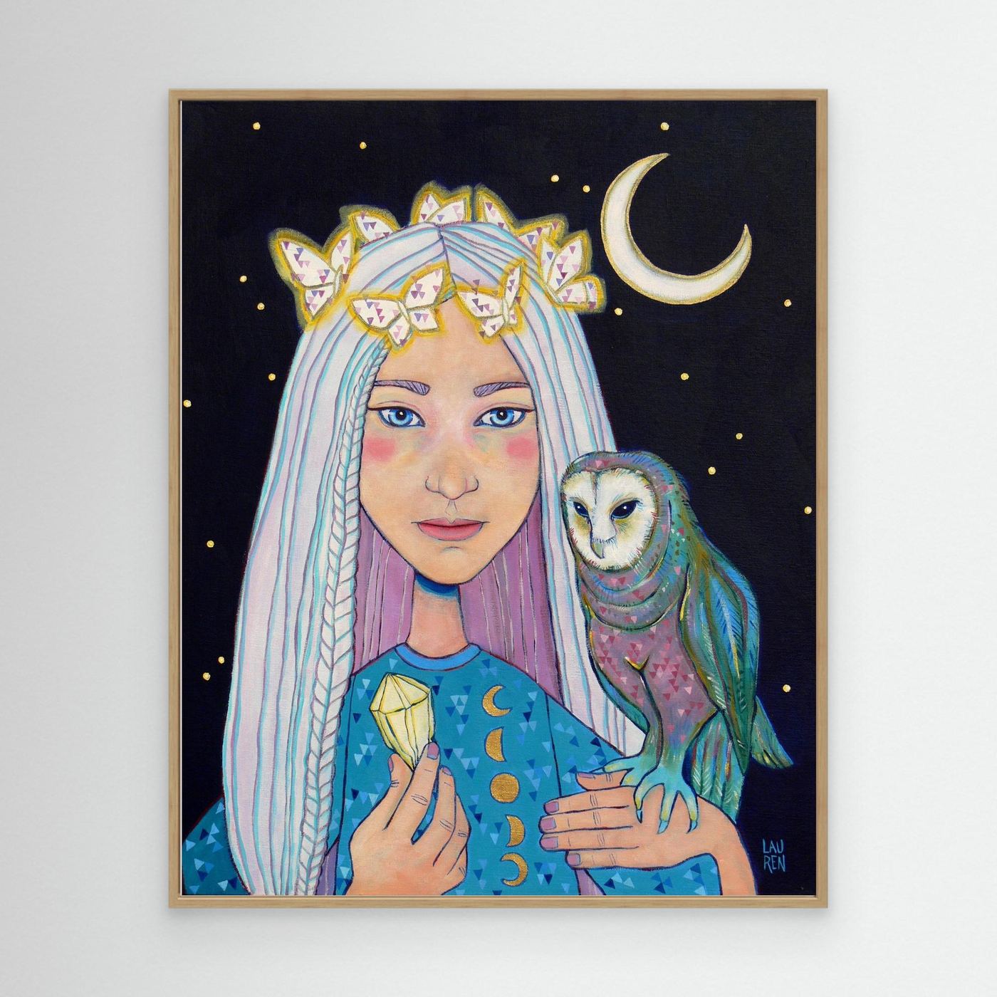 Non-ordinary Being: Selene the Intuitive (Canvas Art Print)