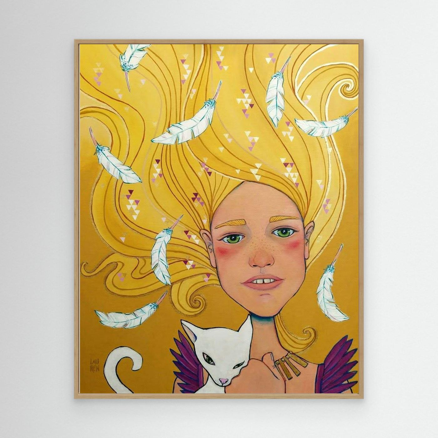 Non-ordinary Being: HILDA, Weaver of High Winds (Canvas Art Print)