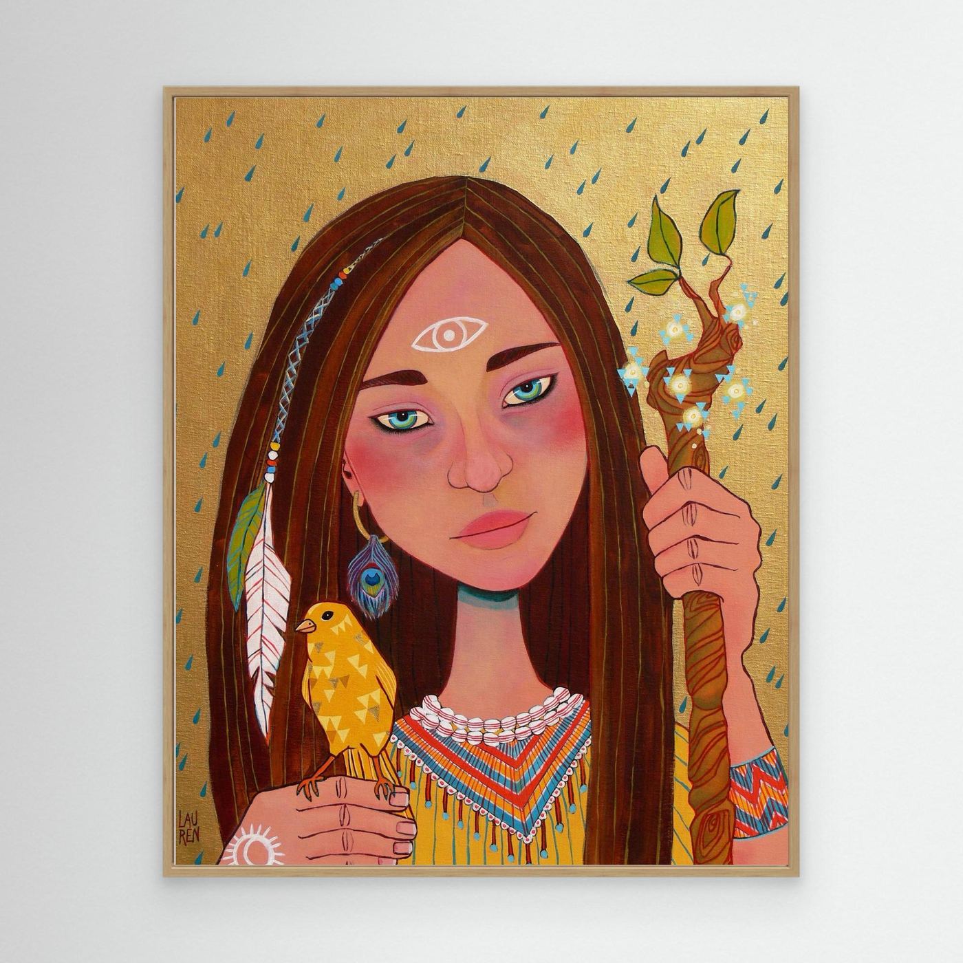 Non-ordinary Being: NAHIMANA, She Who Walks in Beauty (Canvas Art Print)