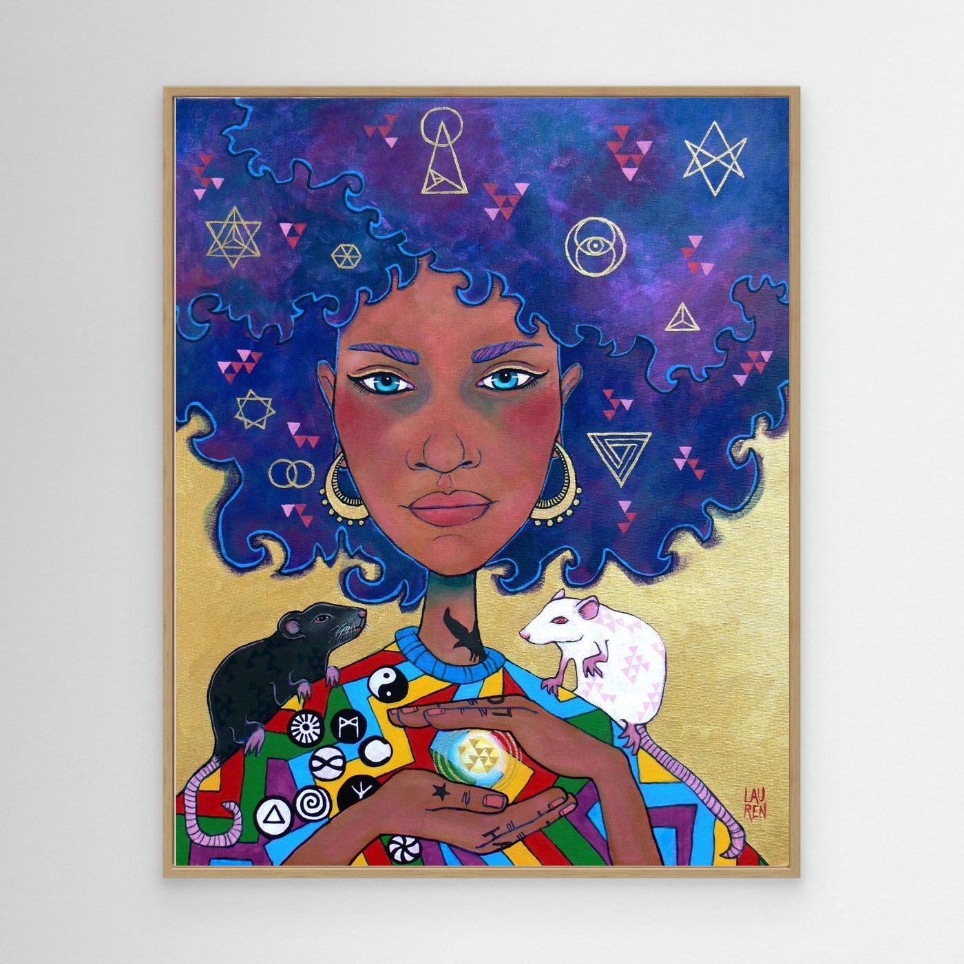 Non-ordinary Being: ZITA, Weigher of Wisdom (Canvas Art Print)