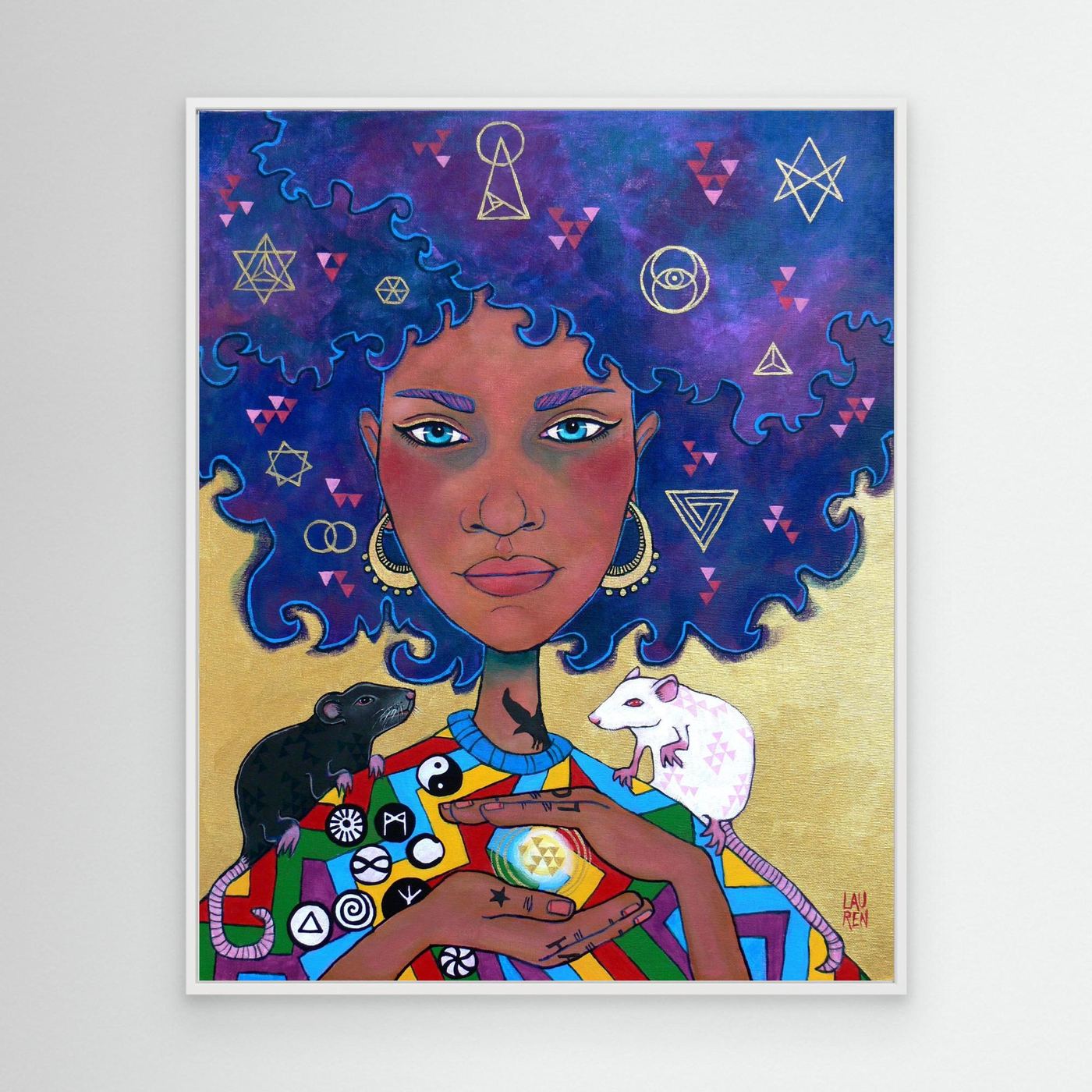 Non-ordinary Being: ZITA, Weigher of Wisdom (Canvas Art Print)