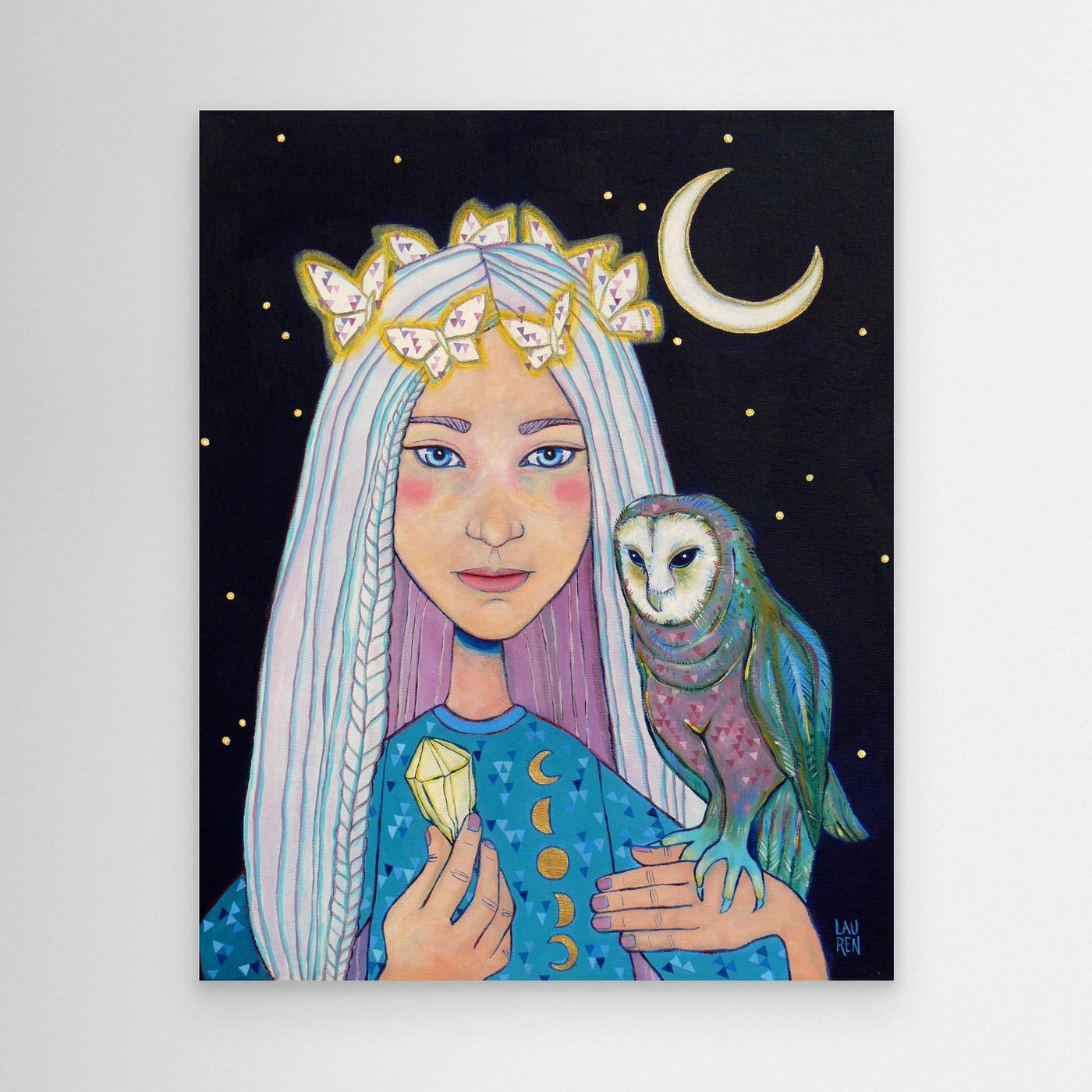 Non-ordinary Being: Selene the Intuitive (Canvas Art Print)