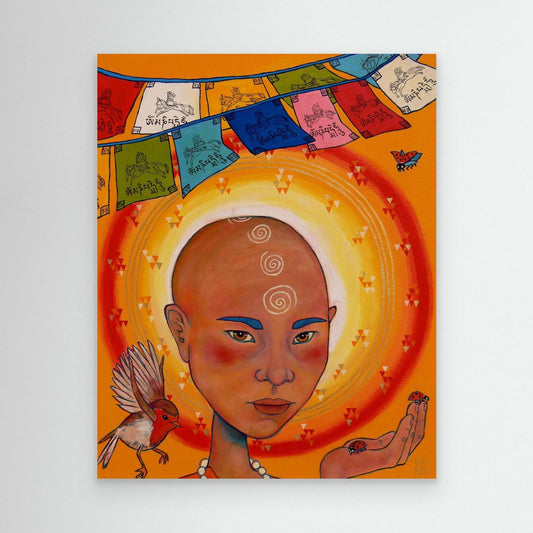 Non-ordinary Being: YESHE the Sun Whisperer (Canvas Art Print)